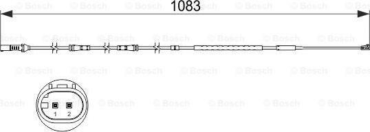 BOSCH 1 987 473 500 - Indikators, Bremžu uzliku nodilums www.autospares.lv