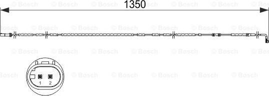 BOSCH 1 987 473 503 - Indikators, Bremžu uzliku nodilums www.autospares.lv