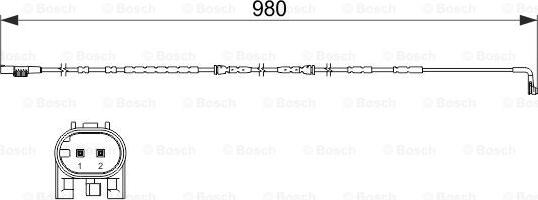 BOSCH 1 987 473 502 - Indikators, Bremžu uzliku nodilums www.autospares.lv