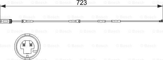 BOSCH 1 987 473 514 - Indikators, Bremžu uzliku nodilums autospares.lv