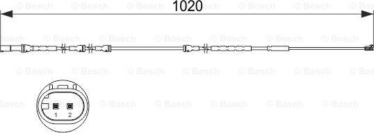 BOSCH 1 987 473 510 - Indikators, Bremžu uzliku nodilums www.autospares.lv