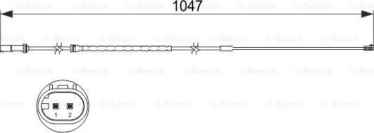 BOSCH 1 987 473 512 - Indikators, Bremžu uzliku nodilums www.autospares.lv