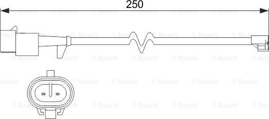 BOSCH 1 987 473 536 - Indikators, Bremžu uzliku nodilums www.autospares.lv