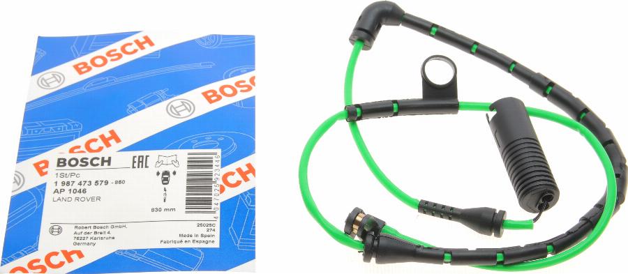 BOSCH 1 987 473 579 - Indikators, Bremžu uzliku nodilums www.autospares.lv