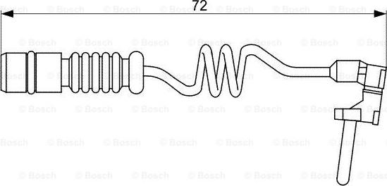 BOSCH 1 987 473 057 - Indikators, Bremžu uzliku nodilums autospares.lv