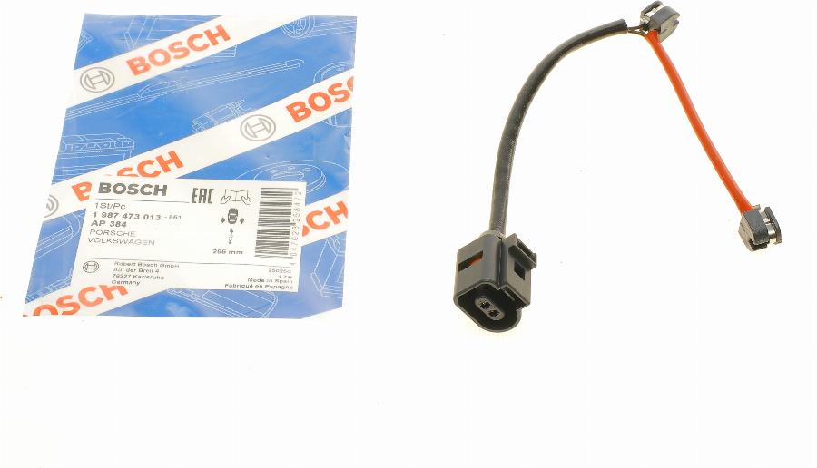 BOSCH 1 987 473 013 - Сигнализатор, износ тормозных колодок www.autospares.lv