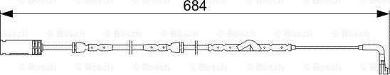 BOSCH 1 987 473 020 - Warning Contact, brake pad wear www.autospares.lv