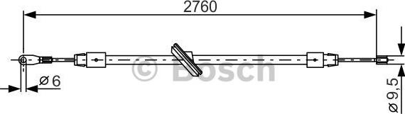 BOSCH 1 987 477 901 - Trose, Stāvbremžu sistēma autospares.lv