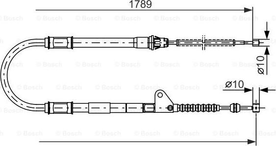 BOSCH 1 987 477 540 - Cable, parking brake www.autospares.lv