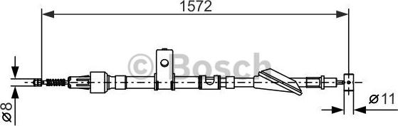 BOSCH 1 987 477 607 - Trose, Stāvbremžu sistēma www.autospares.lv