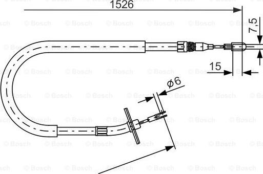 BOSCH 1 987 477 859 - Trose, Stāvbremžu sistēma www.autospares.lv