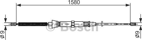 BOSCH 1 987 477 806 - Trose, Stāvbremžu sistēma www.autospares.lv