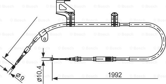 BOSCH 1 987 477 244 - Trose, Stāvbremžu sistēma www.autospares.lv