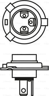 BOSCH 1 987 301 435 - Kvēlspuldze, Tālās gaismas lukturis autospares.lv