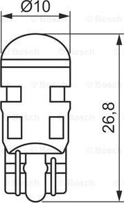 BOSCH 1 987 301 505 - Лампа накаливания, фонарь указателя поворота www.autospares.lv