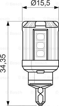 BOSCH 1 987 301 528 - Kvēlspuldze, Bremžu signāla lukturis www.autospares.lv