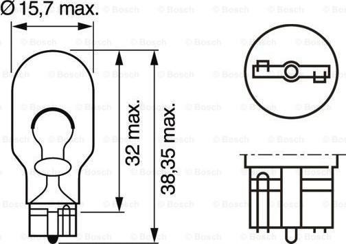 BOSCH 1 987 302 821 - Bulb, indicator www.autospares.lv