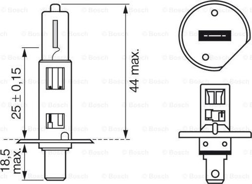 BOSCH 1 987 301 041 - Kvēlspuldze, Tālās gaismas lukturis www.autospares.lv