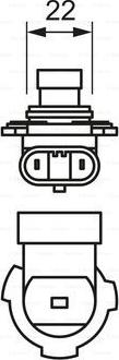 BOSCH 1 987 301 039 - Kvēlspuldze, Tālās gaismas lukturis www.autospares.lv