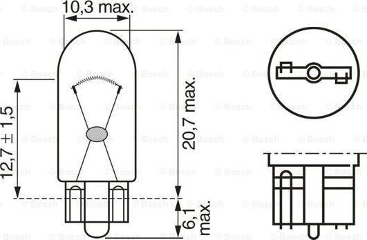 BOSCH 1 987 301 026 - Kvēlspuldze, Pagriezienu signāla lukturis www.autospares.lv