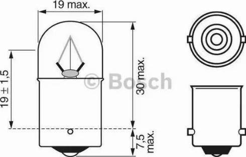 BOSCH 1 987 302 511 - Kvēlspuldze, Instrumentu paneļa apgaismojums www.autospares.lv