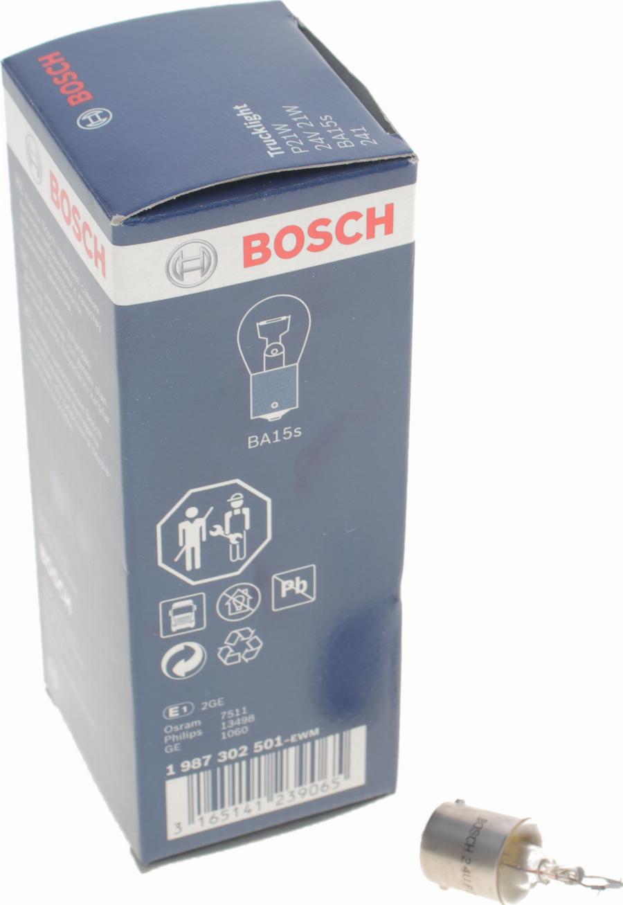 BOSCH 1 987 302 501 - Лампа накаливания, фонарь указателя поворота www.autospares.lv