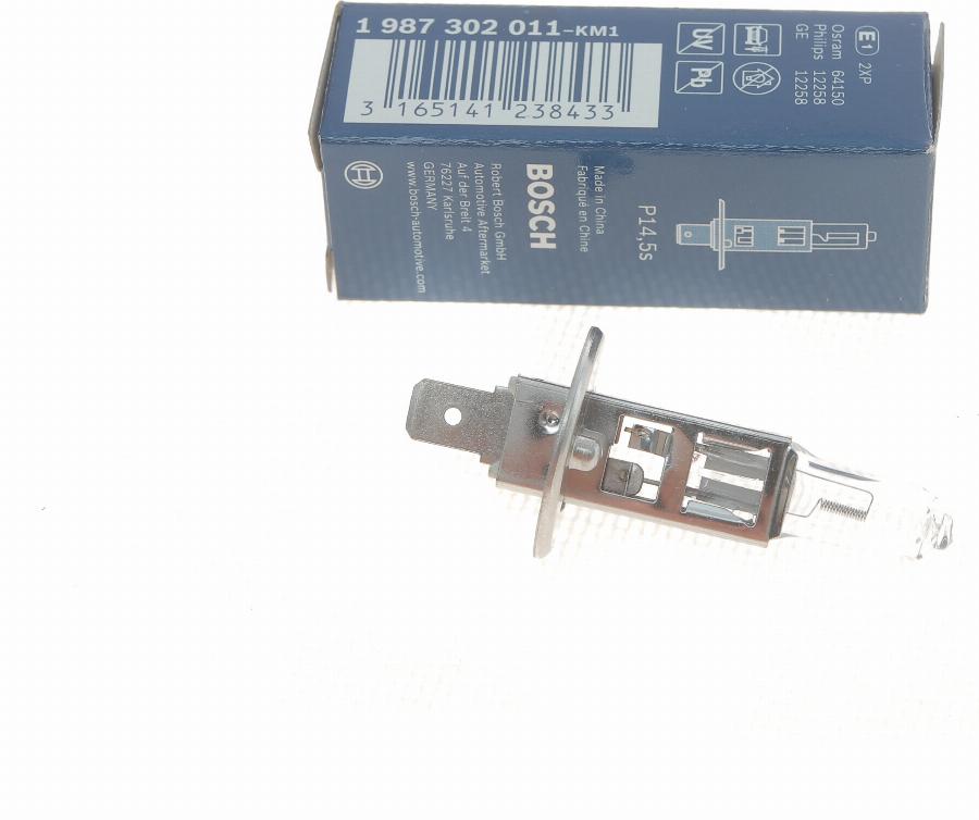 BOSCH 1 987 302 011 - Лампа накаливания, фара дальнего света www.autospares.lv