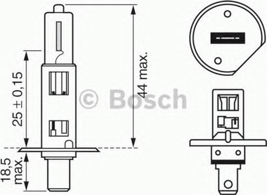 BOSCH 1987302013 - Kvēlspuldze, Tālās gaismas lukturis autospares.lv