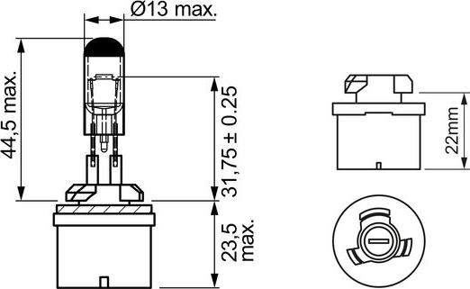 BOSCH 1 987 302 024 - Kvēlspuldze, Miglas lukturis www.autospares.lv