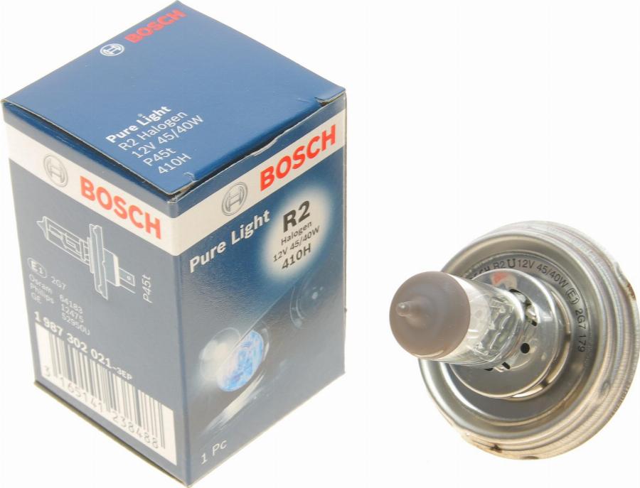 BOSCH 1 987 302 021 - Kvēlspuldze, Tālās gaismas lukturis autospares.lv