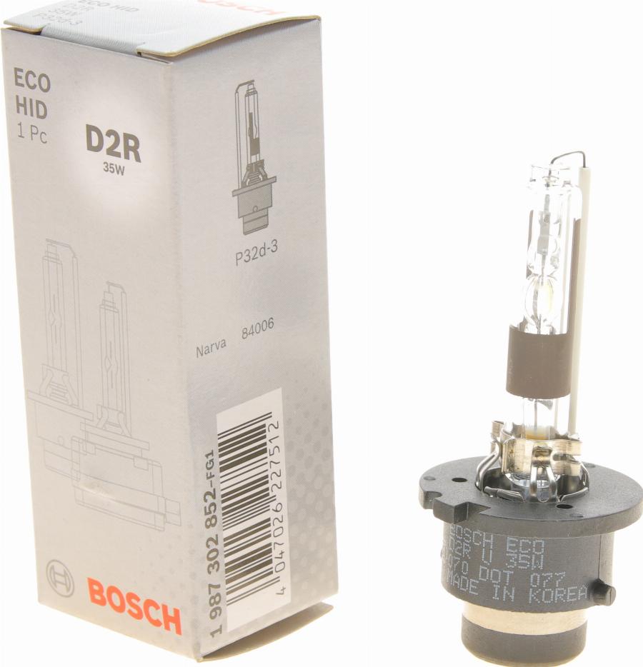 BOSCH 1 987 302 852 - Bulb, headlight www.autospares.lv