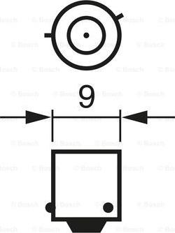 BOSCH 1 987 302 809 - Kvēlspuldze, Pagriezienu signāla lukturis autospares.lv