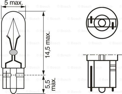 BOSCH 1 987 302 824 - Kvēlspuldze, Salona telpas apgaismojums www.autospares.lv