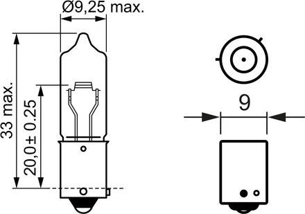 BOSCH 1 987 302 264 - Kvēlspuldze, Pagriezienu signāla lukturis www.autospares.lv