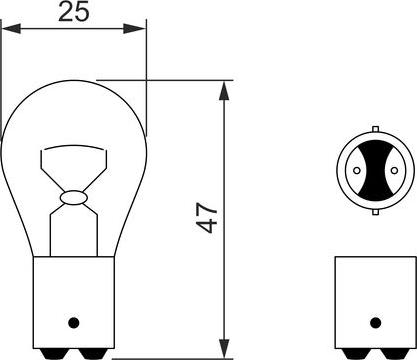 BOSCH 1 987 302 261 - Kvēlspuldze, Pagriezienu signāla lukturis www.autospares.lv