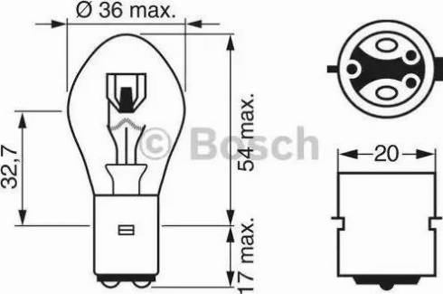 BOSCH 1 987 302 209 - Kvēlspuldze, Instrumentu paneļa apgaismojums www.autospares.lv