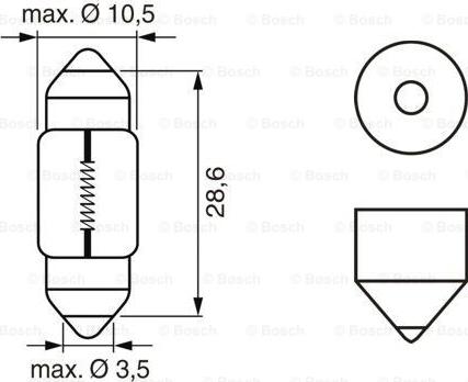 BOSCH 1 987 302 227 - Лампа накаливания www.autospares.lv