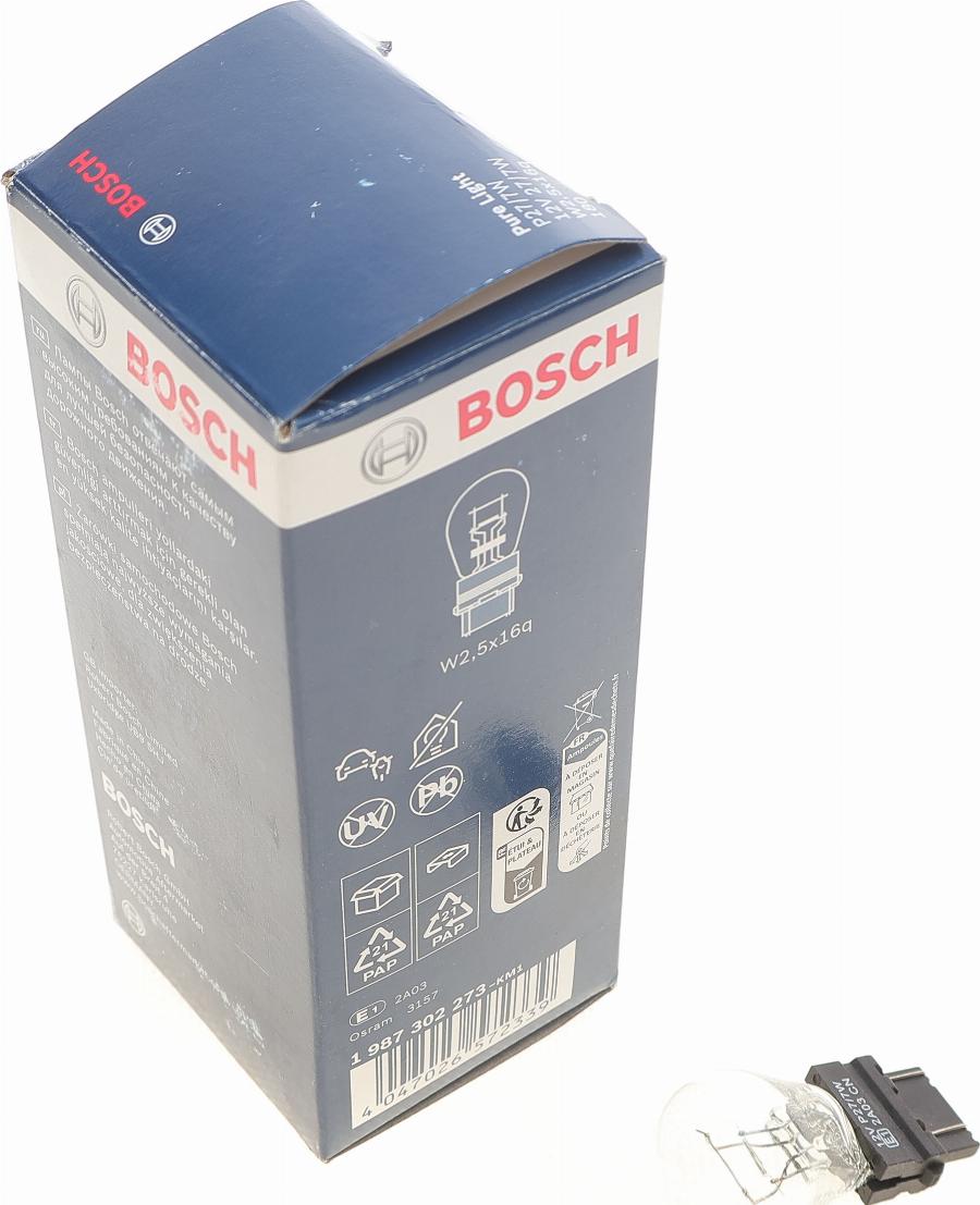 BOSCH 1 987 302 273 - Kvēlspuldze, Aizm. miglas lukturis www.autospares.lv