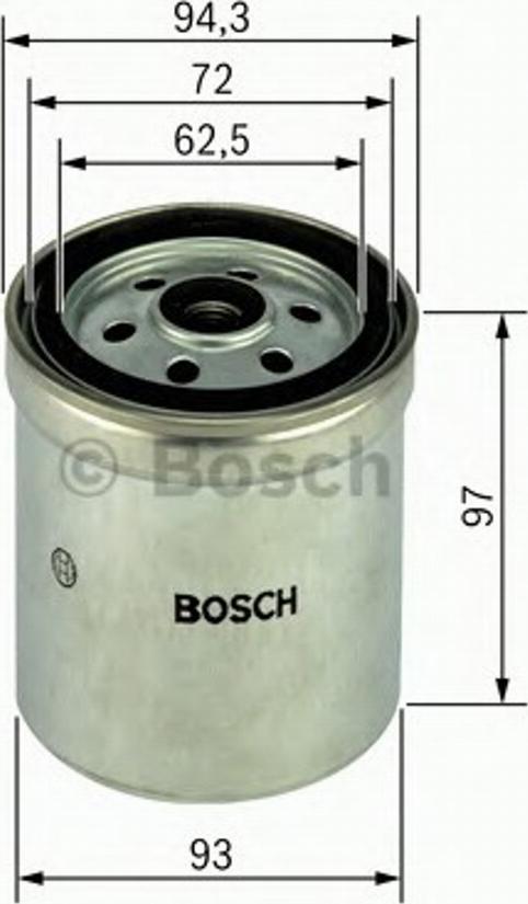 BOSCH 1457434452 - Degvielas filtrs www.autospares.lv