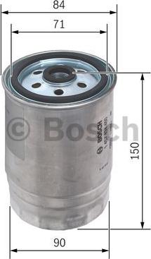 BOSCH 1 457 434 460 - Degvielas filtrs www.autospares.lv