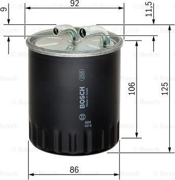 BOSCH 1 457 434 437 - Degvielas filtrs www.autospares.lv