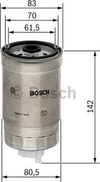 BOSCH 1 457 434 510 - Degvielas filtrs www.autospares.lv