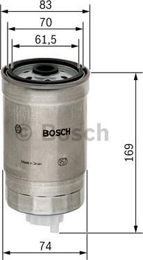 BOSCH 1 457 434 198 - Degvielas filtrs autospares.lv