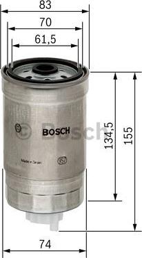 BOSCH 1 457 434 105 - Degvielas filtrs www.autospares.lv