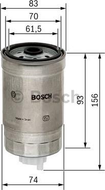 BOSCH 1 457 434 106 - Топливный фильтр www.autospares.lv