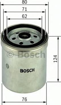 BOSCH 1 457 434 183 - Degvielas filtrs autospares.lv