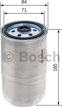 BOSCH 1 457 434 187 - Degvielas filtrs www.autospares.lv