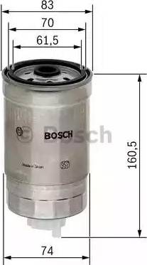 BOSCH 1 457 434 174 - Fuel filter www.autospares.lv