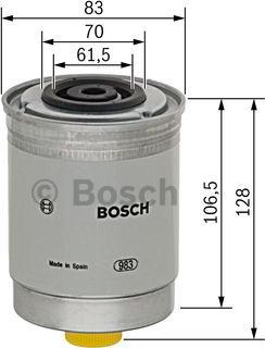 BOSCH 1 457 434 280 - Топливный фильтр www.autospares.lv