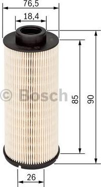 BOSCH 1 457 431 704 - Degvielas filtrs autospares.lv